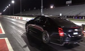 Boosted Cadillac CTS-V Goes Drag Racing, Beats Dodge Demon