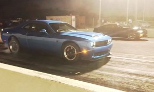 Boosted Ford Mustang GT Drag Races Hellcat Redeye, Domination Established
