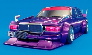 “Bosozoku” 1982 Toyota Crown Shows Digital Take on Old Super Saloon Credentials
