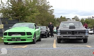 Boss 302 Mustang Drags Blower GTO, Chevy, and Turbo GTI, Someone's a Six-Second Rascal
