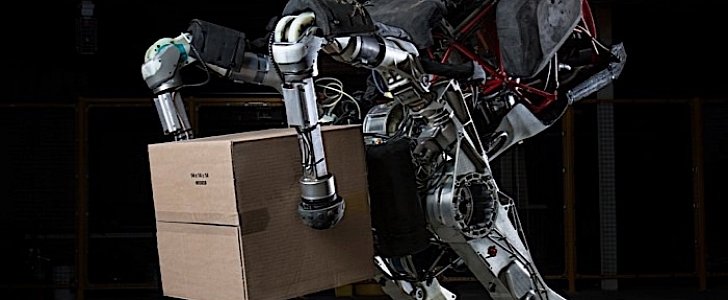 Boston Dynamics Handle holding a box