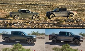 Both the Ford F-150 Raptor R and Rivian R1T Cover the Quarter Mile Off-Road in 13 Seconds