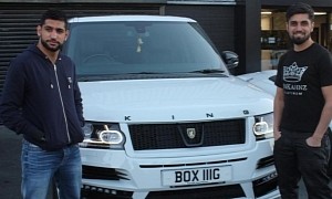 Boxer Amir Khan Under Investigation for Live Streaming While Driving Custom Range Rover