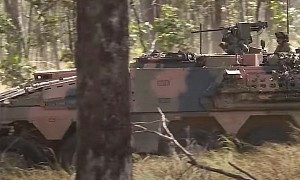 Boxer Combat Vehicles Look Like Forest Monsters During Exercise Down Under