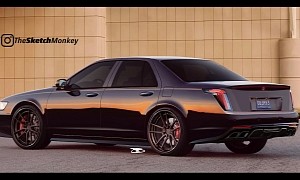 Boxy 2000s Cadillac Seville Gets Quick Reimagining to Pretend It's a Modern Car