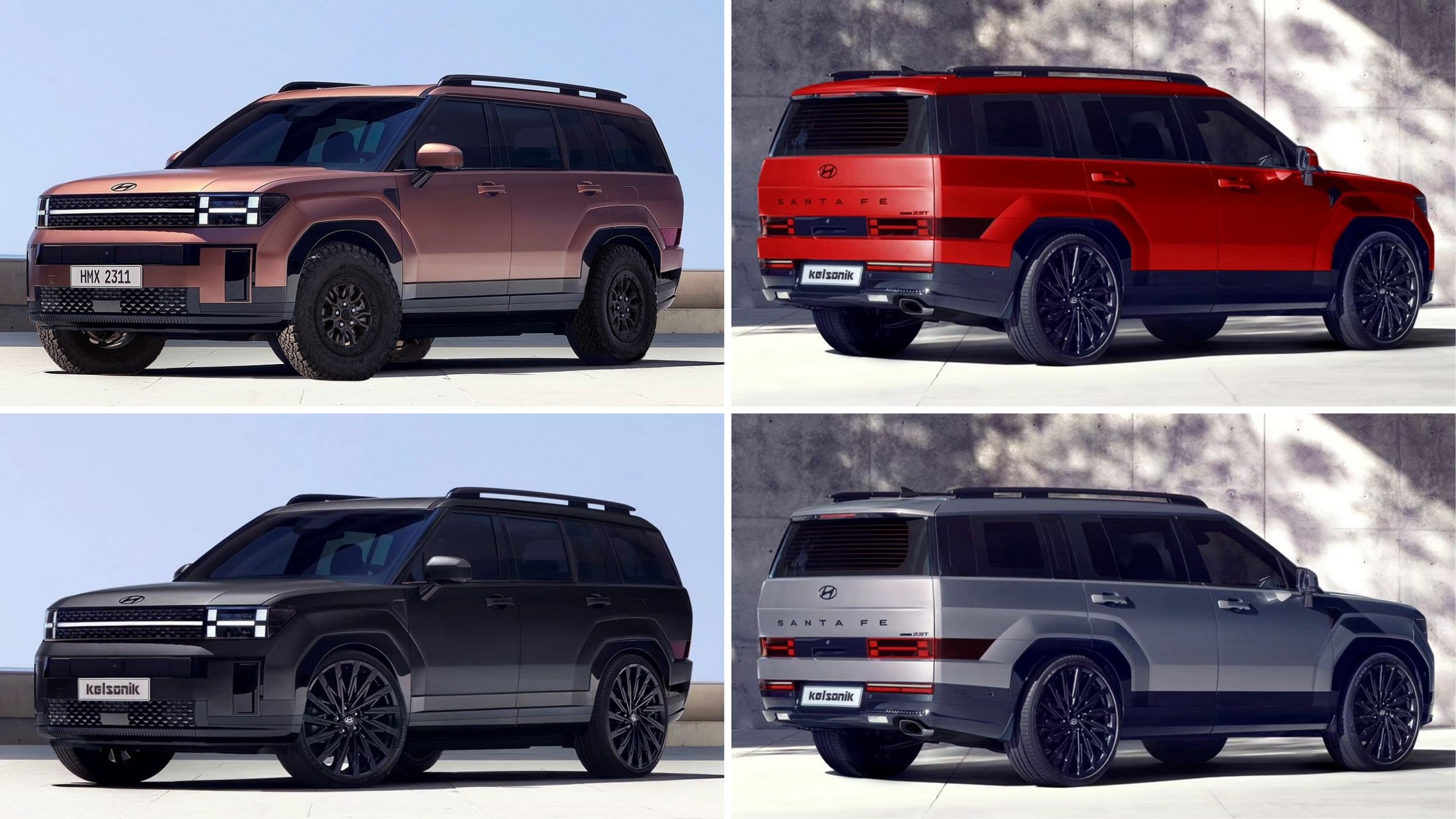 Boxy 2024 Hyundai Santa Fe Nets a Fittingly Rugged Makeover and More Color  Options - autoevolution