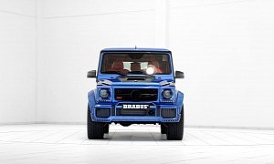 Brabus' 700 HP G63 AMG Combines Blue Paint and Red Leather