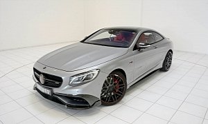 Brabus 850 Package Tunes S63 AMG Coupe with Red Leather and Silver Paint
