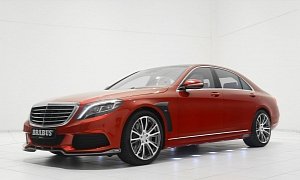 Brabus Builds Red-Carbon S-Class B50 for Santa