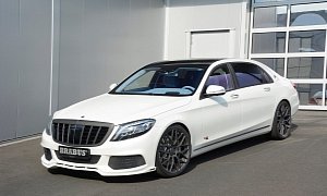 Maybach S600 Turns into Brabus Rocket 900 With Blue Leather Everywhere