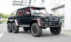 Brabus Mercedes-Benz G63 AMG 6x6 Now Sports Red Carbon Fiber, For Middle East