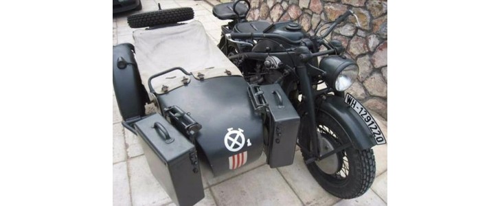 Brad Pitt's latest motorcycle dates back to 1942