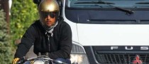 Brad Pitt Enjoys a Solo Bike Ride on L.A. Streets