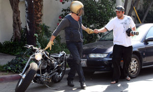 UPDATE:Brad Pitt Involved in Motorcycle Accident <span>· Video</span>  Included