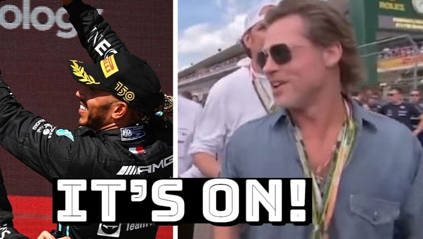 Lewis Hamilton and Brad Pitt will reportedly race at the British GP to shoot content for upcoming Apple movie