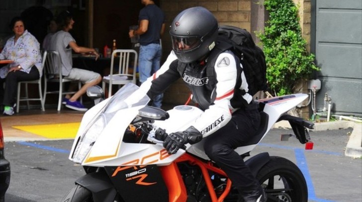 Bradley Cooper rides his KTM