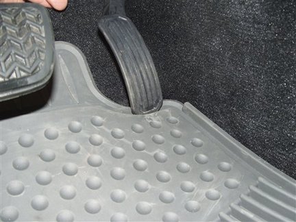 Toyota initially said that braking is impossible due to floor mats