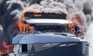 Brand New, $25 Million Superyacht Aria SF Sinks After Devastating Fire
