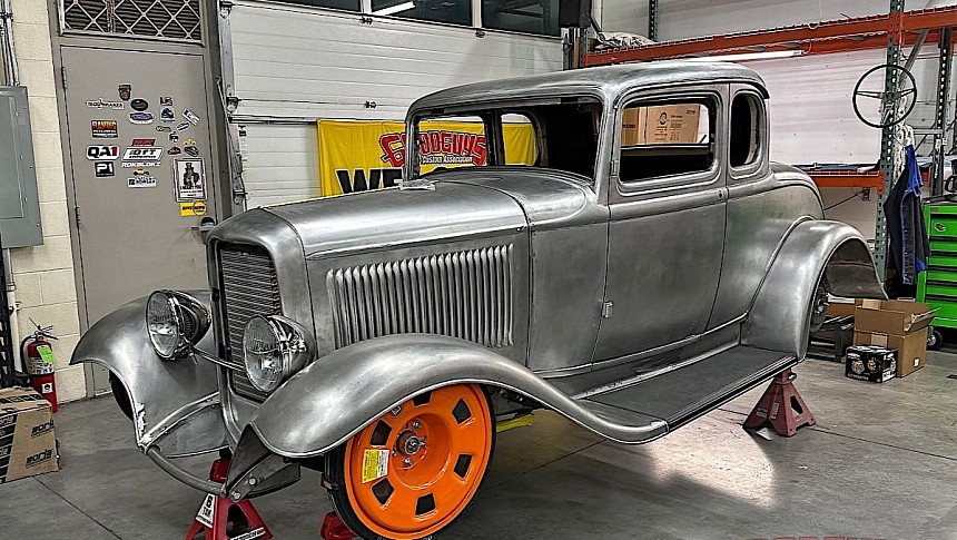 1932 Ford Hot Rod being built as Goodguys giveaway