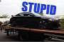 Brand New Jaguar XFR-S Crashed During Manchester Hooning