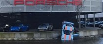 Brand New Porsche 911 GT3 RS Rolls into Water in Front of Amsterdam Dealership