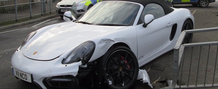 Brand New Porsche Boxster GTS Gets Stolen and Totaled