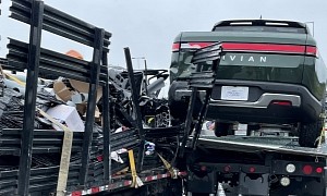 Brand-New Rivian R1T Damaged During Transport