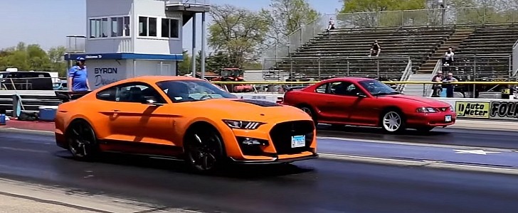 2021 Shelby GT500 at the drag strip