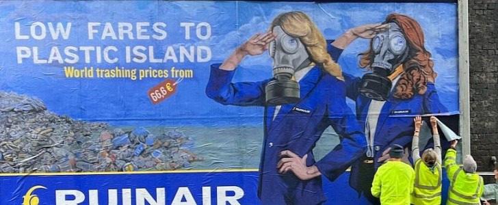 Brandalism’s Guerrilla Action Uses Ads to Go After Airliners With Huge Carbon Footprints