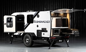 Braxton Creek's Bushwhacker Radical Off-Road Campers Are Beefed-Up "Teardrop Trailers"