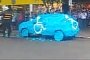 Brazilian Parks in Handicapped Spot, Car Gets Completely Covered In Stickers
