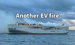 Breaking: Cargo Ship Carrying Electric Vehicles Is Burning Near Ameland in the Netherlands