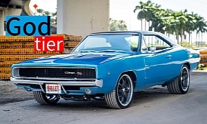 Bright Blue 1968 Dodge Charger R/T Ditches Factory 440 V8 for All-Time Great HEMI Option