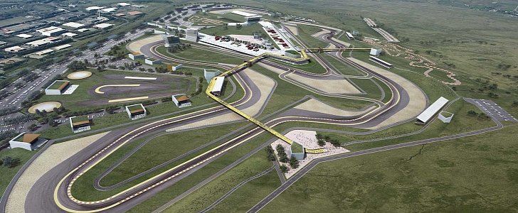 Rendering of the Circuit of Wales complex