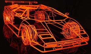 British Artist Creates Wire Lamborghini
