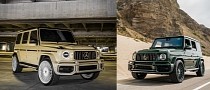 British Green and Satin Khaki G 63s Prove Monochromatic Looks Befit a Boxy AMG