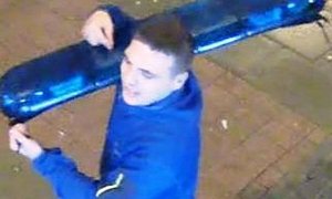 British Police Looking For Thug Who Stole The Lights Off a Police Cruiser
