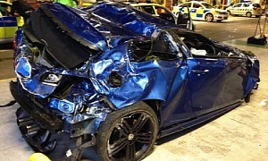 British Police Totals Golf R During Test Drive