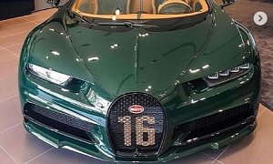 British Racing Green Bugatti Chiron Sport Shows Amazing Spec, Has Cozy Interior