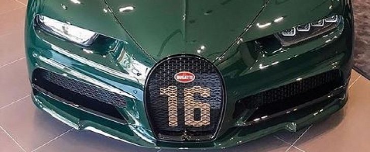 British Racing Green Bugatti Chiron Sport