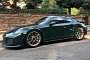 British Racing Green Porsche 911 GT2 RS with White Gold Metallic Wheels Is Posh