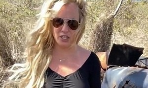 Britney Spears Knows Her Driving Is the Talk of Town, So She “Crashed” Her Car