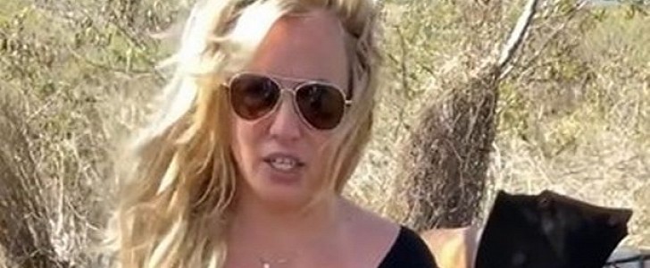 Britney Spears seems to mock those who laugh at her driving, saying she crashed her car