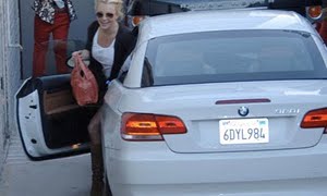 Britney Spears Thinks a White BMW Is Better than a CLK