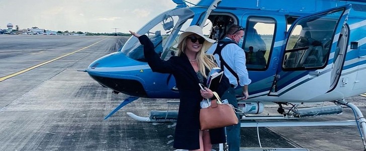Britney Spears on Helicopter