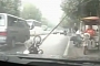 Broken Cable Causes Nasty Surprise for Scooter Rider