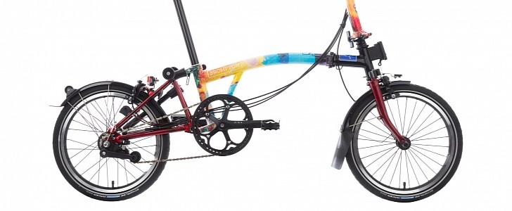 Brompton bike custom designed by Radiohead 