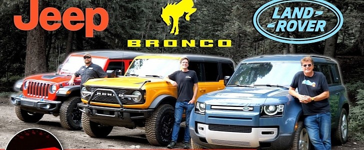 Bronco Vs Wrangler Vs Defender Go for Off-Road Test, One Doesn't Return -  autoevolution