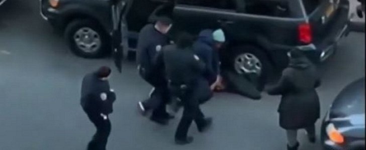 Bronx woman sits on car thief until police arrive