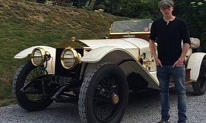 Brooklyn Beckham Takes Driving Lessons in a Classic Rolls-Royce